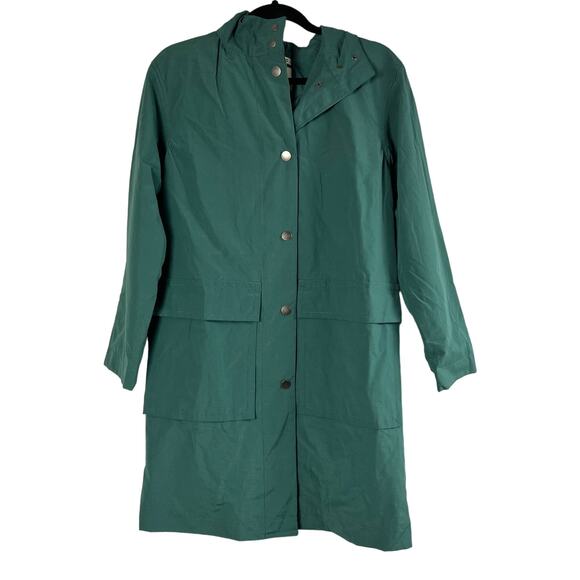 A New Day Women's Green Lightweight Rain Coat With Hood - Size XS - NWT - Picture 1 of 9